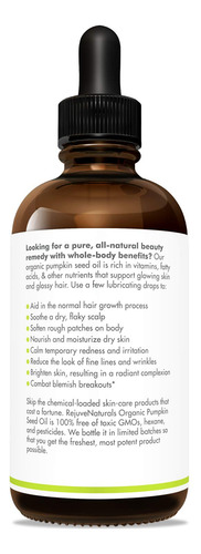 Aceite De Semilla De Calabaza Rejuvenaturals 120 Ml Usda Org