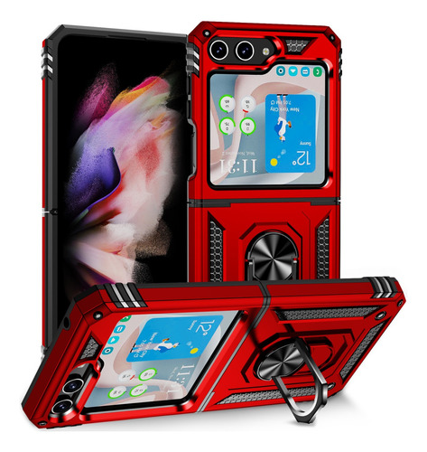 Funda Reforzada Anillo Compatible Con Samsung Z Flip 5