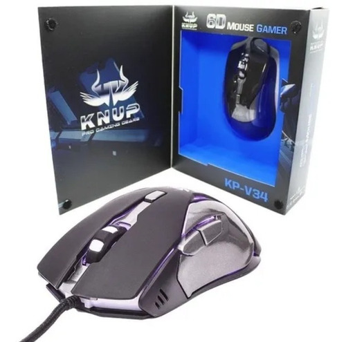 Mouse Gamer Knup 6d 3200dpi Kp-v34
