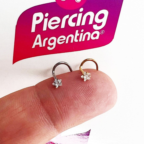 Imagen 2 de 2 de Piercing Nariz Zirconia Estrella 3-4mm Piercing Argentina ®