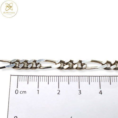 Pulsera Plata Figaro Pesada