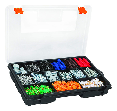 Caja Para Pesca Y Organizador Compartimentos Negro