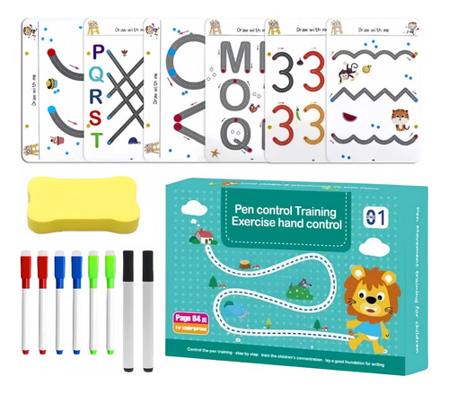 Libro De Ejercicios Mágicos Reutilizable Para Niños