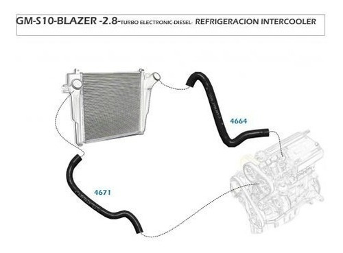 Manguera De Turbo A Intercooler Original Gm S10 Mwm 01/05