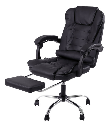 Cadeira de escritório Cadeiras Inc Big Boss Ergonômica Preta Com Sistema Relax Pillow Top Apoio Descanso De Pé