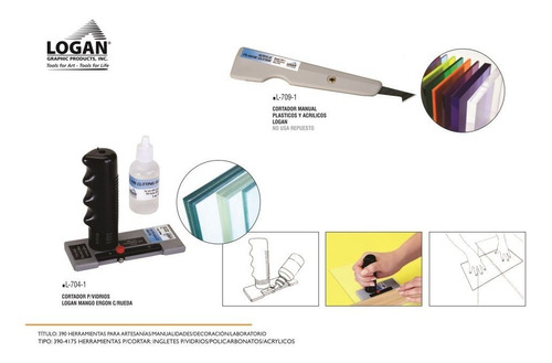 Imagen 2 de 3 de Cortador De Vidrios Mango Ergonomico