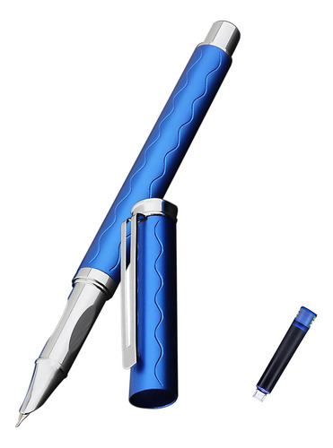Pluma Caligráfica, Mxbuh-005, 1pza, 0.38mm, 4mm, Azul, 1 Tin