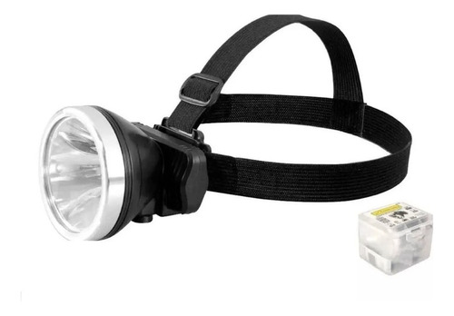 Linterna Led Recargable Cabeza Minero 5w 460lm Lion Tools Color de la linterna negr0 Color de la luz Blanca