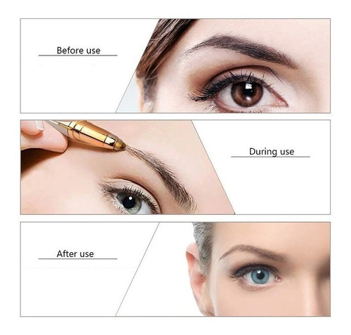 Imagen 2 de 7 de Removedor Depilador De Vello Facial Cejas Version Recargable