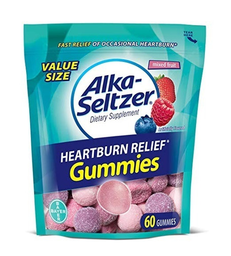 Gomitas Alka Seltzer Alivio Acidez Heartburn Relief Gummies