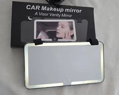 Espejo De Maquillaje Led Desmontable Para Coche Con Luz