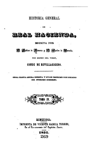 Libro: Historia General De Real Hacienda - Tomo Iv (spanish