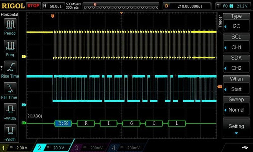 Imagem 5 de 5 de Osciloscópio Digital 100mhz Rigol 4 Canais Ds1104z Plus