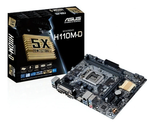 Placa-mãe Asus Micro Atx H110m-d, S-1151, Intel H110