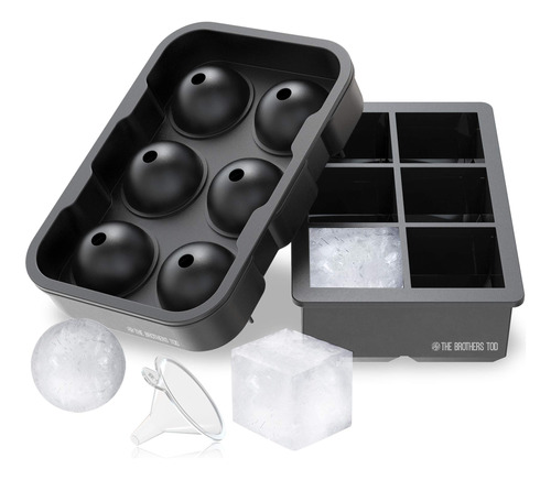 Mold Silicona Para Cubito Hielo Lujo Juego S Bola Tapa Bpa +