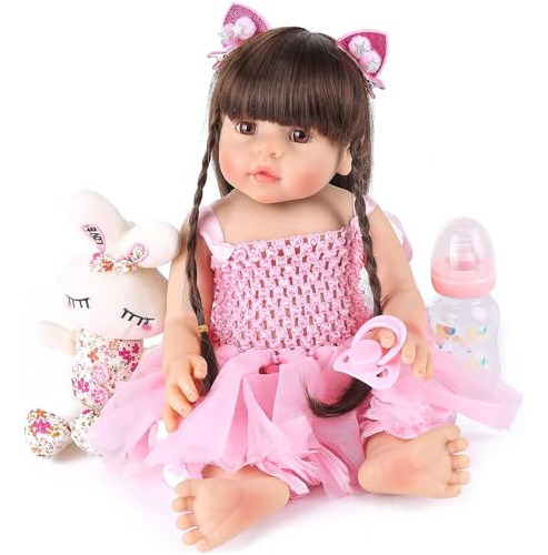 Charex Reborn Baby Dolls Silicona Cuerpo Completo 18 Bsk60