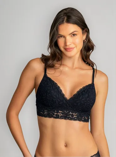Leonisa Sostén En Encaje Talla L Color Negro 091149