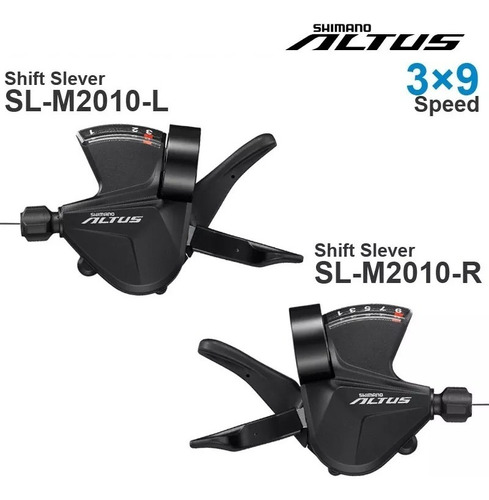 Juego De Palancas De Mando Shimano Altus M2010 3x9p