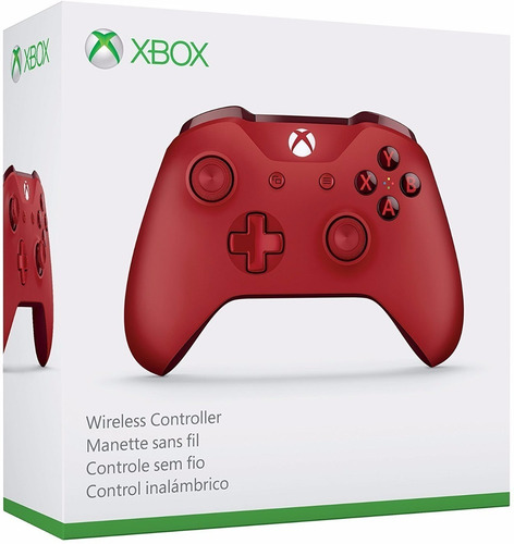 Joystick Control Xbox One S- Windows Red - Rojo