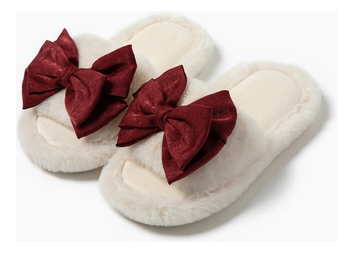 Pantuflas De Algodón Abierto Crosborder Insbow Para Invierno