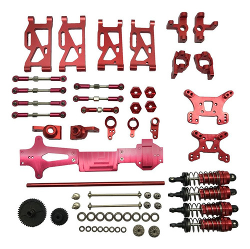 . Wltoys 144001 Rc Car Upgrade Metal Kit Piezas Brazos Rojo