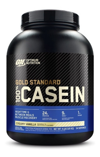 Proteina Gold Standard 100% Casein Optimum Nutrition 4 Lbs Sabor Vainilla