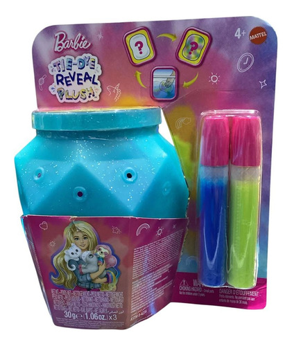 Barbie Tie-die Reveal Plush Agua (Usado)