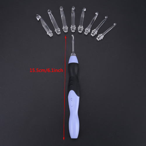 Kit De Ganchos Con Luz Led Para Tejer Al Crochet