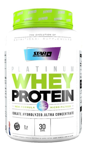 Premium Whey Protein 2 Lb Star Nutrition Proteína Concentrada