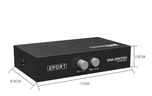 Imagen 7 de 7 de Selector Vga Switch Splitter Adaptador Bidireccional Oferta