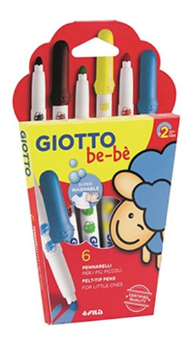 Marcadores Fibras Bebe X6 Colores Giotto