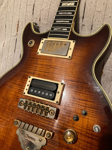 Double Cut Ibanez Artist Ar 300 1982 Japón Ébano Caoba Bomba Diestro Sunburst Ébano (Usado)