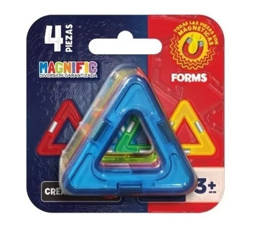 Magnific Forms 4 Triángulos Rectángulos Bloques Magnéticos