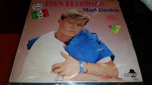 Den Harrow Mad Desire Vinilo Maxi Naranja Transparente 1985