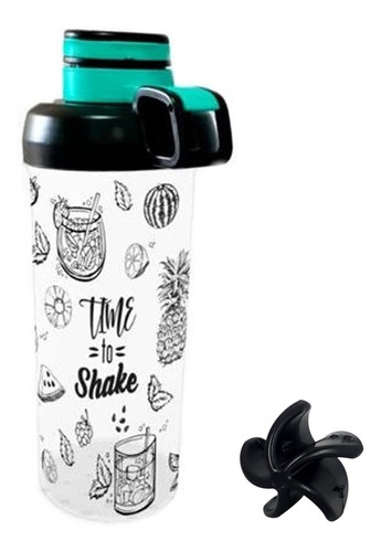 Vaso Shaker Botella Plastico Mezclador Colores