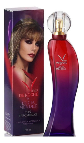Perfume Dama Vivir De Noche Sensual Lucía Méndez 60ml Fuller