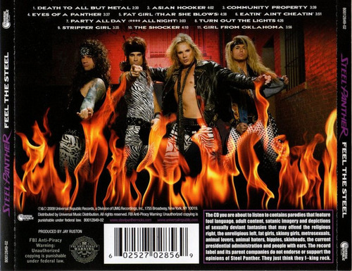 Cd Feel The Steel (steel Panther) Estándar