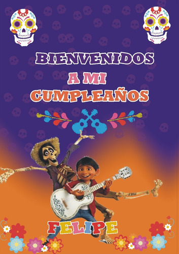 Coco Disney Kit Imprimible Personalizado Deco Cumpleaños