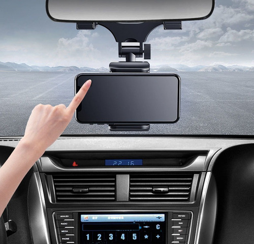 Soporte De Celular 360 Para Espejo Retrovisor De Auto