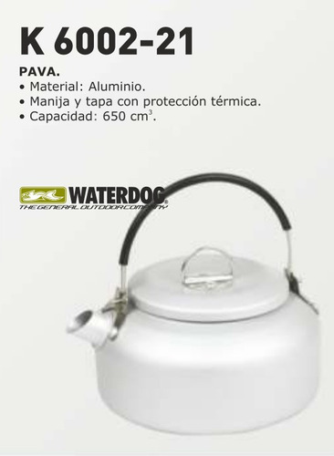 Pava Waterdog Aluminio Camping Trekking Outdoors Tribunales!