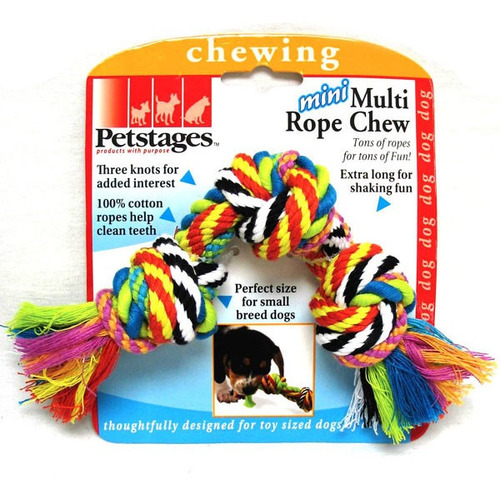 Imagen 1 de 6 de Mini Multirope Petstages Cuerda De Morder Perro Gato Mascota