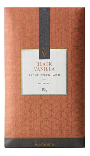 Kit 5 Sachê Perfumado Black Vanilla Via Aroma 10g