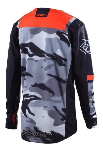 Jersey Moto Gp Niño Brazen Camo Negro / Naranja Tld Original