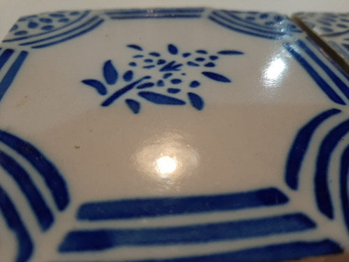 Antiguo Azulejo Pas De Calais N° 7 7672