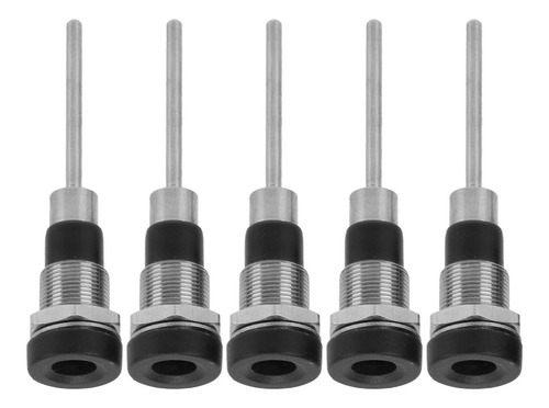 5 Uds Conector Tipo Banana 4mm Terminal Laton Niquelado