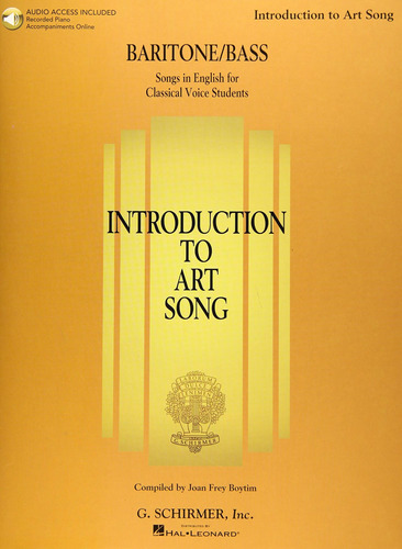 Libro: Introduction To Art Song For Songs In English For