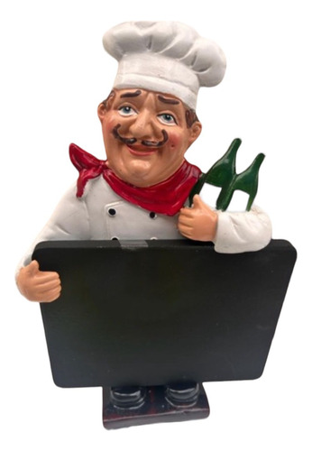 Figura De Chef Con Pizarra - S72009