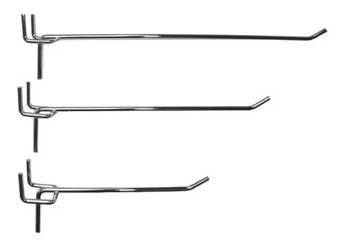 comprar Ganchos Para Panel Ranurado Y Perforado De 15 Cm 50 Unidades