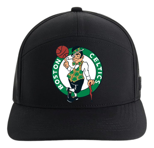 Gorra Boston Celtics Basketball 5 Paneles Premiun Black Xv