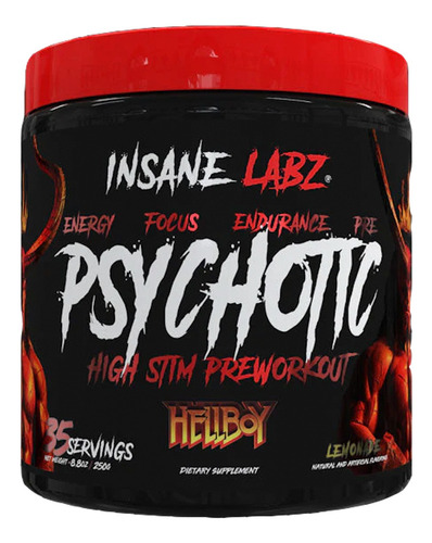 Psychotic Hellboy Insane Labz 35 Servicios Sabor Limonada